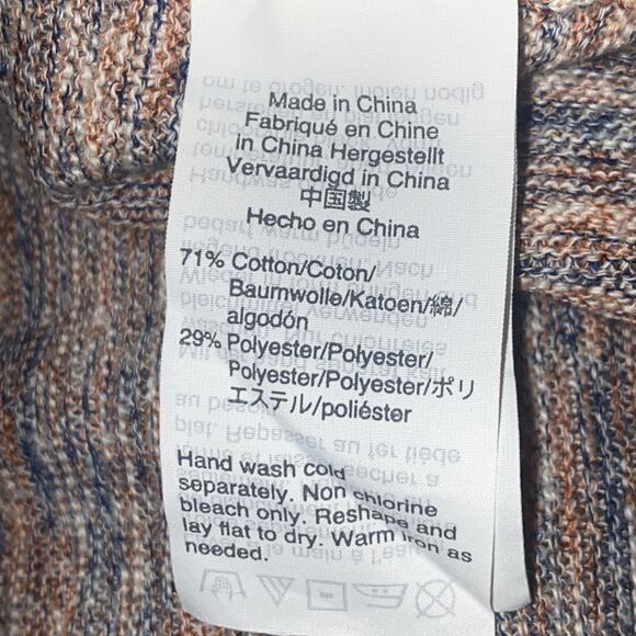 Madewell blue multicolor pocket open cardigan thin lightweight size Small - Picture 6 of 6